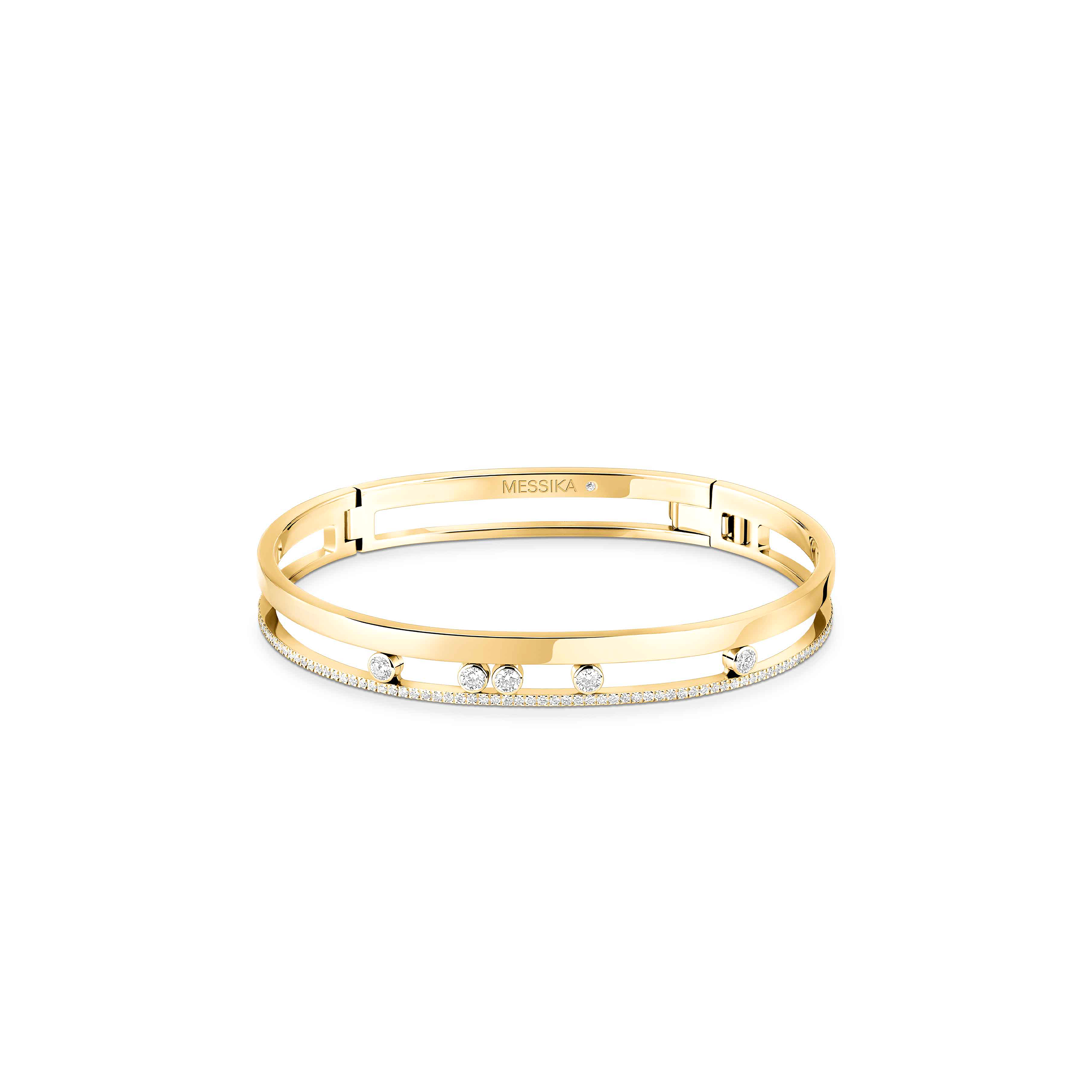 MESSIKA MOVE ROMANE BANGLE YELLOW GOLD DIAMOND BRACELET 06514-YG